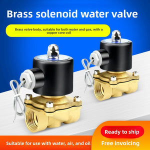 Solenoid valve 220V valve 24V normally closed 4 minutes 6 minutes 1 inch control valve 2W025-08 air valve switch valve