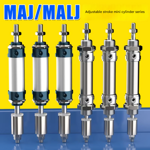 Stroke adjustable stainless steel mini cylinder MAJ16/20/25/32/40/25-50/75X100-30-50S