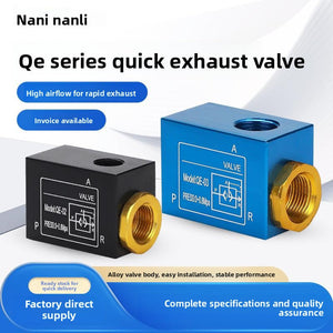 Automatic quick discharge valve QE-0102 quick exhaust valve bleed valve cylinder stroke control valve switch KKP accessories
