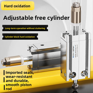 MDJ adjustable cylinder 16 20 25 32X10X20X30X50-10-20X30S small porous position adjustable