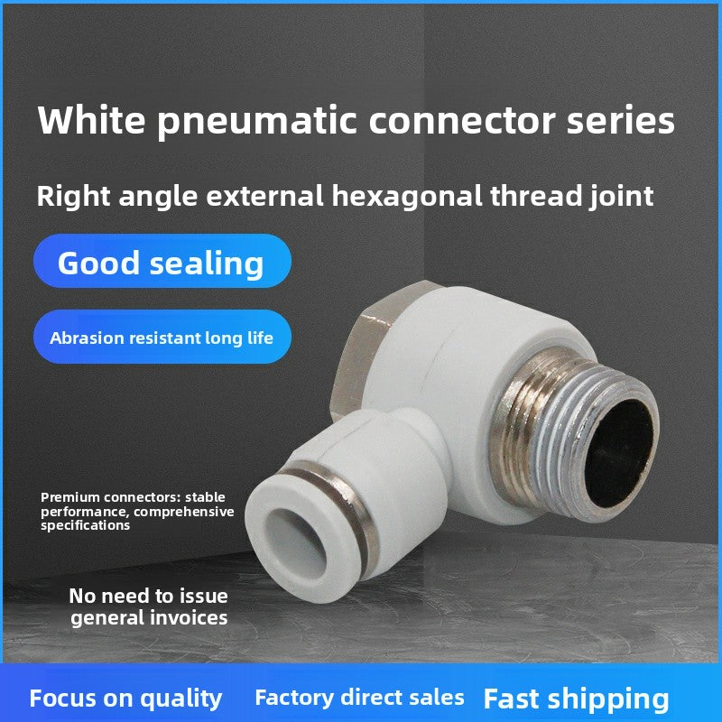 pneumatic-quick-insertion-pipe-connector-cylinder-outer-hexagonal-ph6-01-thread-right-angle-elbow-l-type-ph8-02ph10-03