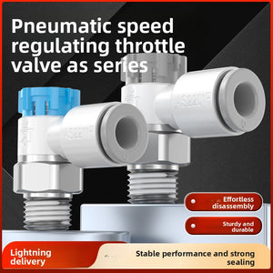 Pneumatic speed control valve connector AS1201F/2201F-M5/01/02-04 A/06A/08SA/10SA throttle valve