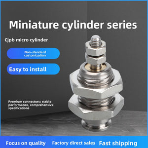 Needle external thread single acting mini cylinder CJPB4x5/6x10-15-20B miniature single acting MPE12/8